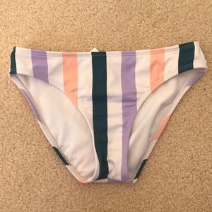 Macy's Pastel Striped Bikini Bottom